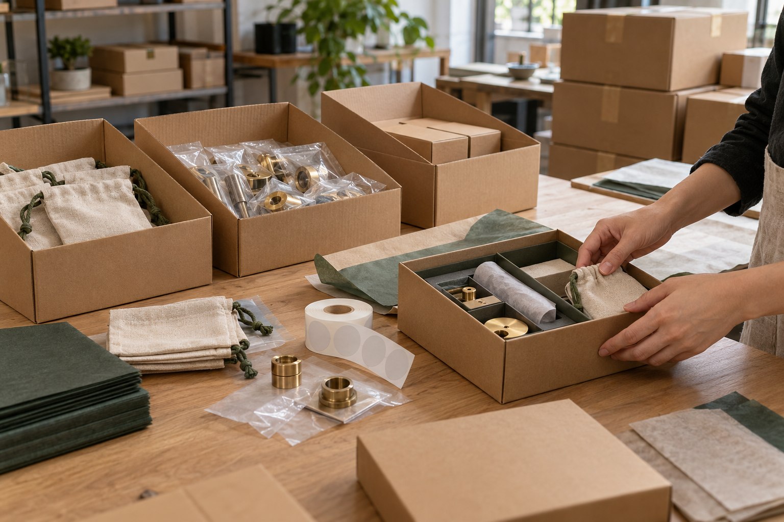 Illustration of coordinating supplier records, cartons and shipment handover
